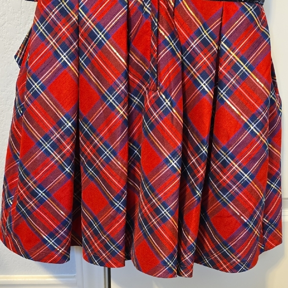 American Girl Red Plaid Formal Dress with Bow. Size 5 - Picture 11 of 14